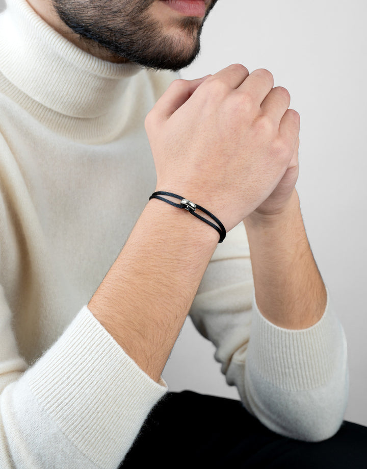 Silver Soho Cord Bracelet