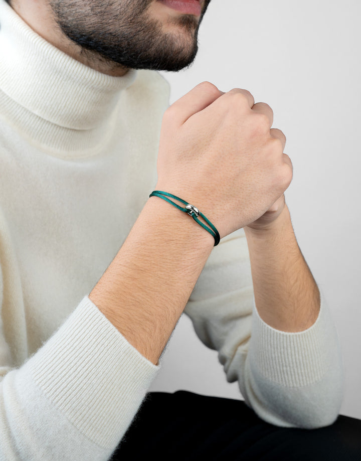 Silver Soho Cord Bracelet