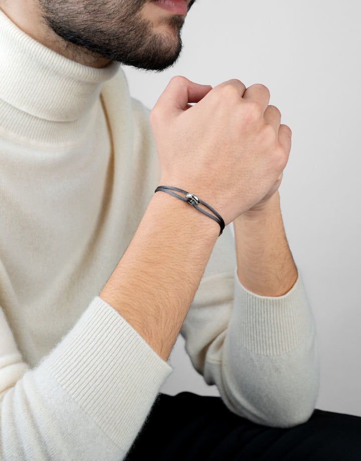 Silver Soho Cord Bracelet