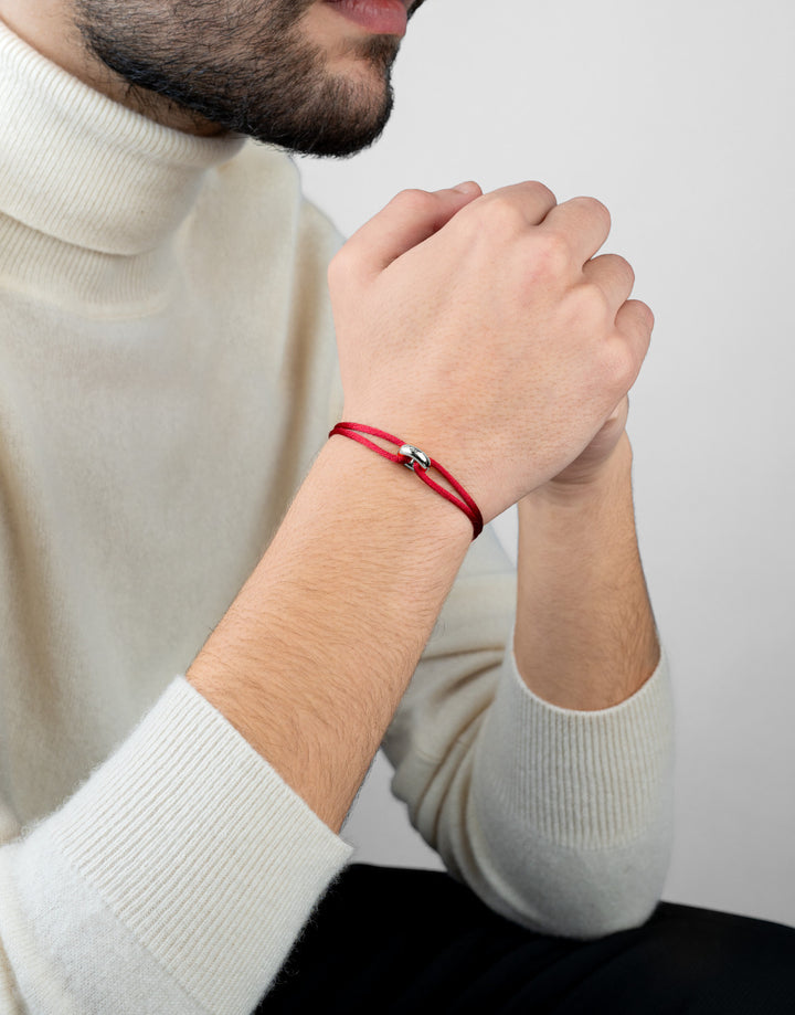 Silver Soho Cord Bracelet