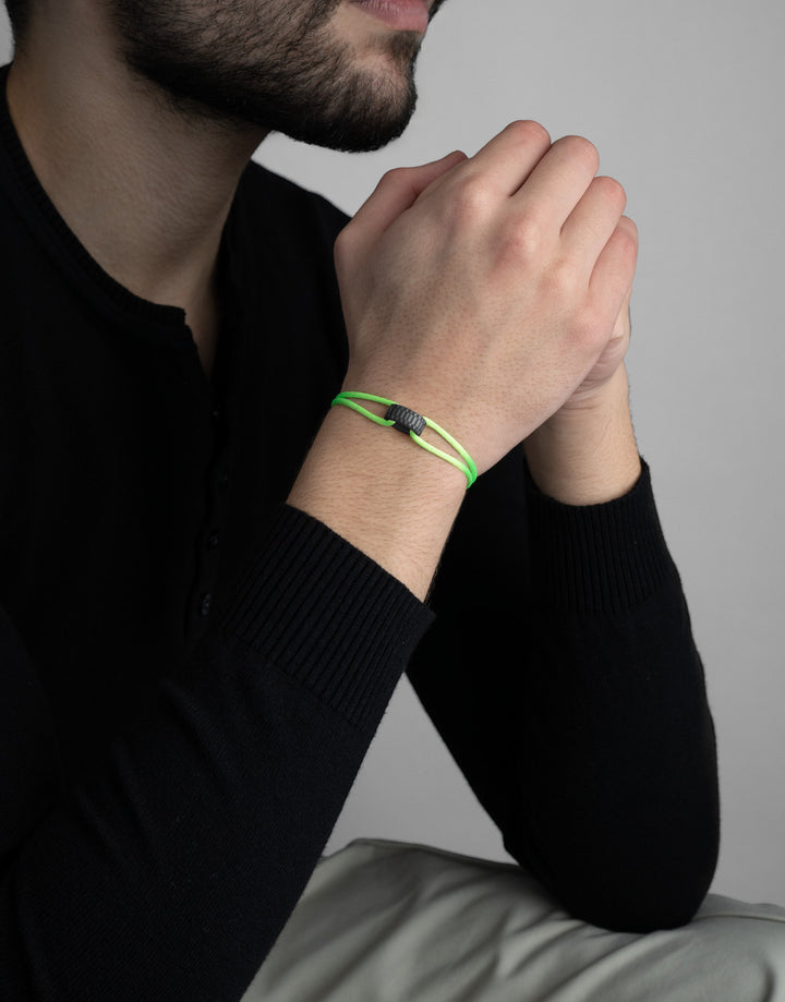 Carbon Regent Cord Bracelet