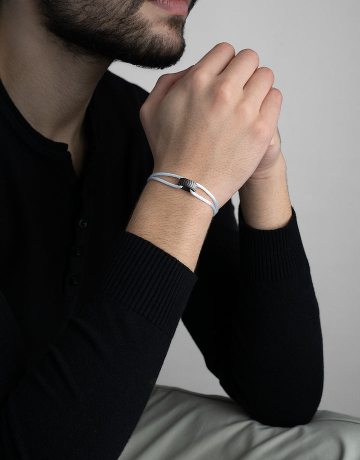 Carbon Regent Cord Bracelet