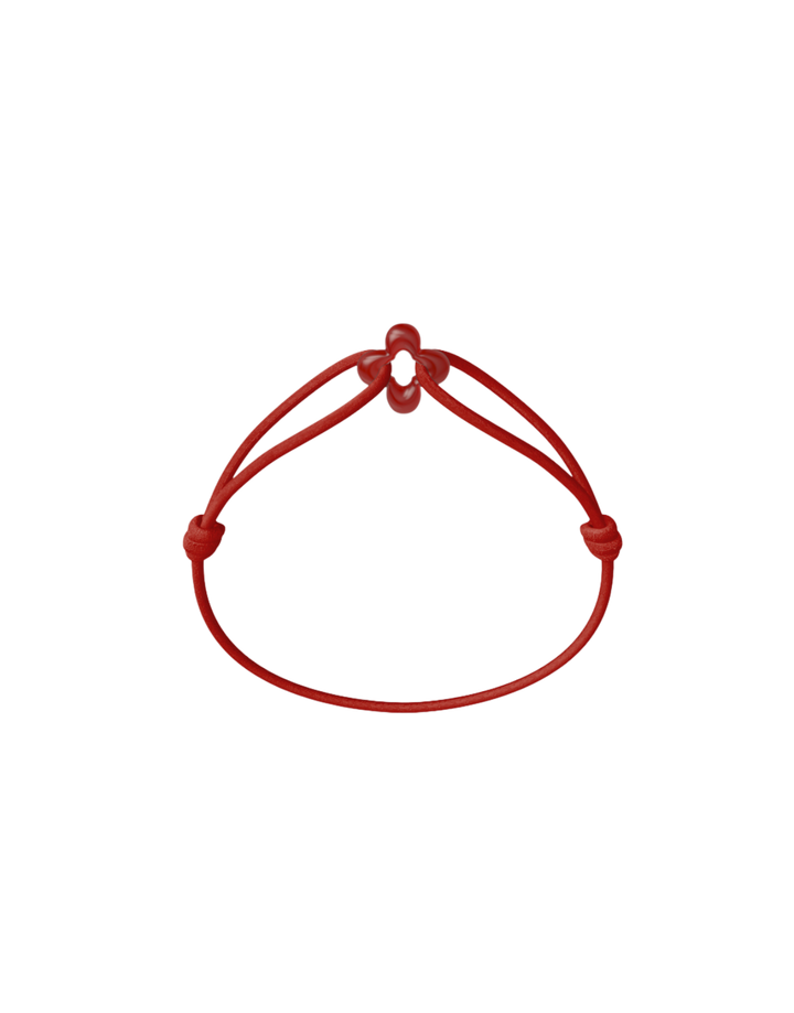 Mini Red Clover Bracelet