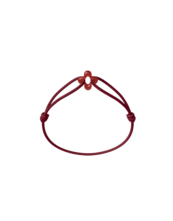 Mini Red Clover Bracelet