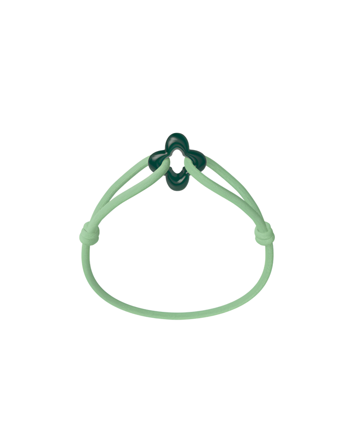 Bracelet Cordon - Green Clover