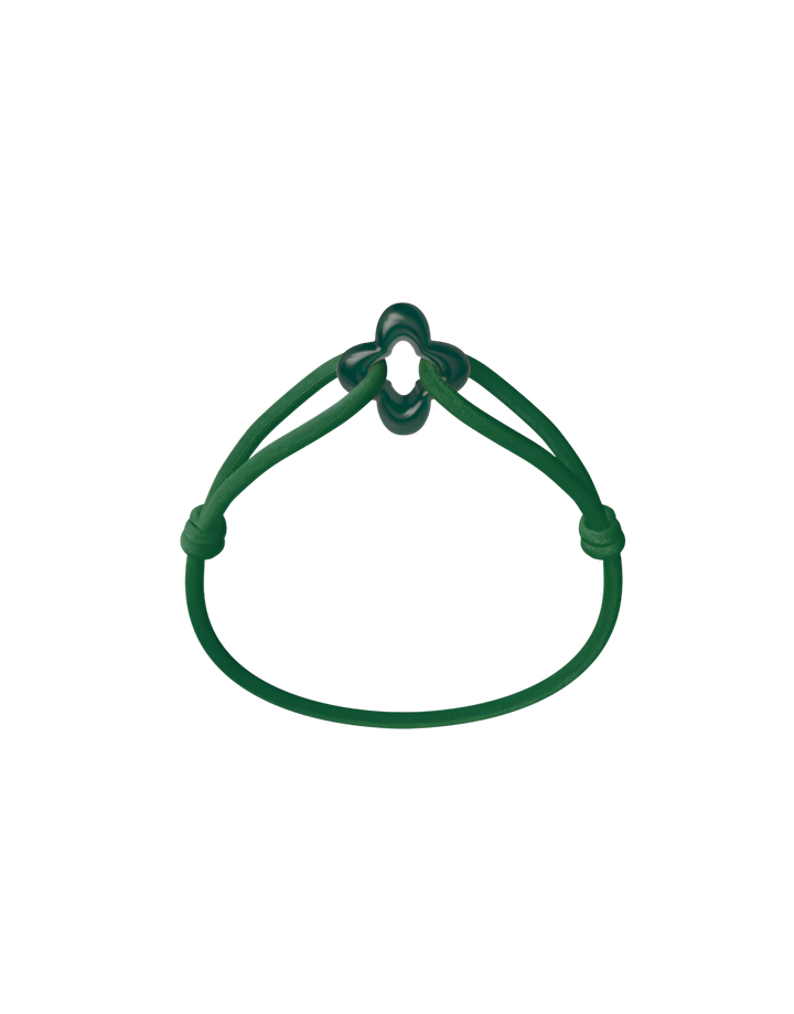 Bracelet Cordon - Green Clover