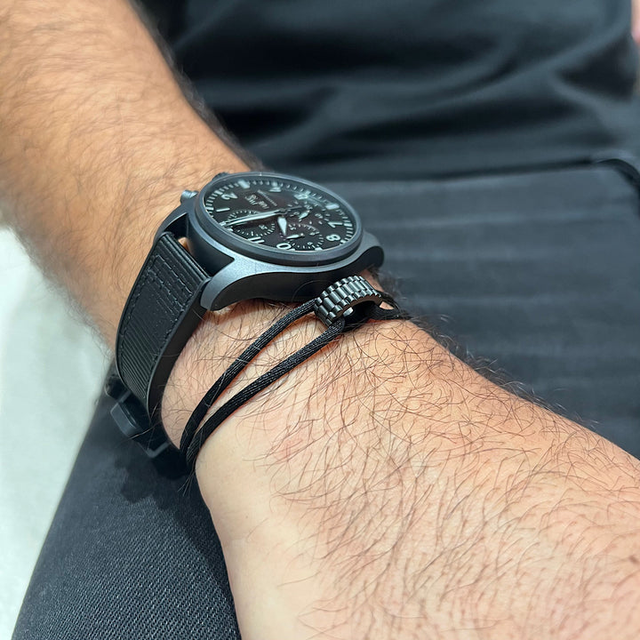 Carbon Regent Cord Bracelet